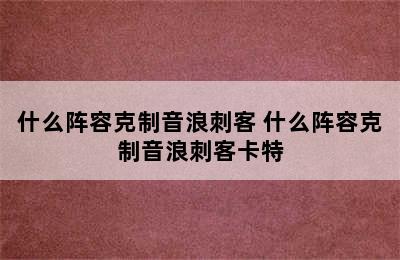 什么阵容克制音浪刺客 什么阵容克制音浪刺客卡特